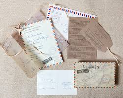 Vintage Air Mail Destination Wedding Invitation Mexico Wedding Invitation Card Design Creative Wedding Invitations Mail Wedding Invitations