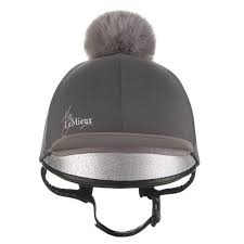 My Lemieux Hat Silk Slate Grey Hudson Equine
