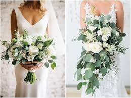White wedding flowers with greenery. 35 Simple White And Greenery Wedding Bouquets Colors For Wedding