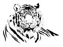 Lying Tiger On Grass Vector High Detail In Shapes Tiger Vector Tiger Silhouette Vector Art