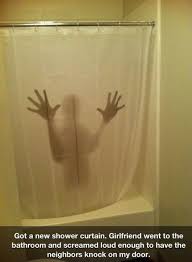 Prank Shower Curtain I Would Kill My Boyfriend Scary Shower Curtains Funny Amazing Showers