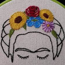 Frida kahlo pattern cartoon vector. Frida Kahlo Embroidery Art Embroidery Patterns Vintage Embroidery Art Embroidery Projects