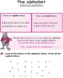 There are six first letters of the english alphabet, and six words begining with these . Grade 1 Grammar Lesson 1 The Alphabet Capital And Small Letters Grammar Lessons Small Letters Grammar Lesson Plans