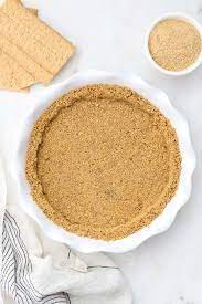 Simple And Easy Graham Cracker Pie Crust With Only 3 Ingredients Recipe In 2021 Homemade Graham Cracker Crust Homemade Graham Crackers Graham Cracker Crust Pie