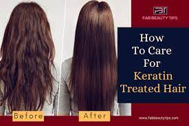 How To Care For Keratin Treated Hair 7 Easy Steps Fab Beauty Tips Treated Hair Keratin Hair Treatment Easy Care Hairstyles
