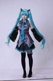 Hatsune Miku Maid Costume 7piece Suit Wig Cosplay Halloween Comic Con Party Miku Cosplay Anime Cosplay Costumes Cosplay Costumes