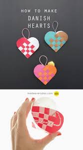Danish Heart Baskets Made Everyday Easy Valentine Crafts Arts And Crafts For Teens Teens Valentines