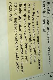 #2 contoh surat undangan resmi sekolah. Contoh Surat Undangan Acara Pentas Seni Berbagai Contoh