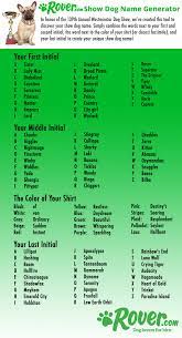 What S Your Secret Show Dog Name Use Our Name Generator To Find Out Dog Names Silly Names Name Generator