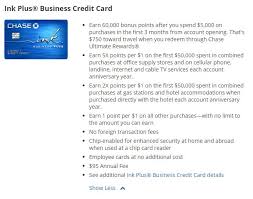 It's particularly exciting for business owners who travel frequently, whether for business or pleasure, thanks to a pair of key features: Chase Ink Plus 60000 Point Offer Is Back Points With A Crew