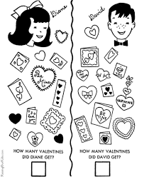 Valentine coloring pages ~ these free printable valentines day coloring sheets are great for preschool and elementary aged children. Free Printable Valentine Card Coloring Pages 024