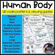 Human Body Videos Qr Posters And Viewing Guides Distance Learning Human Body Videos Independent Learning Activities Engaging Lessons