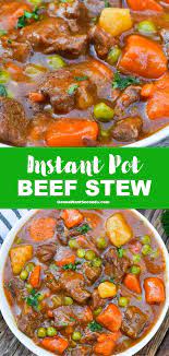 Instant Pot Beef Stew Comfort Food Recipe Instant Pot Beef Stew Recipe Instant Pot Dinner Recipes Easy Beef Stew