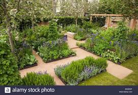 Download This Stock Image Chelsea Flower Show 2013 Homebase Garden Sowing The Seeds Of Ch Vegetable Garden Layout Design Chelsea Flower Show Chelsea Flower