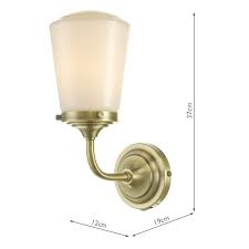 Wall candle sconces can bring warmth to almost any room in a way that's different from the lighting effect you will create with electric lights. Caden Wall Light Antique Brass Opal Glass Ip44
