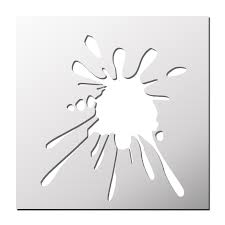 Pochoir Tache De Peinture Tache Peinture Pochoirs Gratuits Pochoir