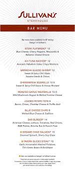 Promotions Sullivan S Steakhouse Chicago Il Sullivans Happy Hour Specials Sullivan Steakhouse