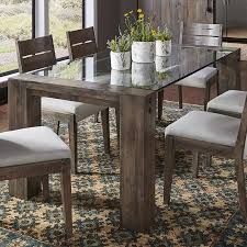 Loft Wood And Glass Table By Canadel At Belfort Furniture Glass Table Glass Table Decor Kitchen Table Wood
