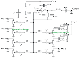 Click here for all circuit diagrams. Simple Microphone Mic Amplifier Circuits