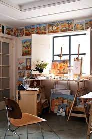 Home of the custom paintings. 22 Home Art Studio Design And Decorating Ideas That Create Inspiring Spaces Art Studio Design Art Studio Space Art Studio At Home
