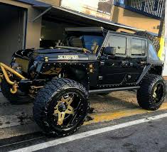 Black And Yellow Rims For Jeep Wrangler Black Gold Jeep Jeep Suv Custom Jeep Jeep