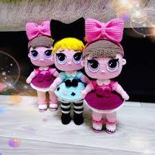 The l.o.l o.m.g (outrageous millennial girls) are fashion dolls that are the bigger siblings to popular/fan favorite lol surprise tots and lil sisters. 45 Crochet Lol Dolls Ideas Lol Dolls Crochet Dolls Dolls
