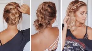 If you want a funky look, you can go for a choppy layered haircut. 3 Easy Hairstyles For Short Medium Length Hair Ashley Bloomfield Youtube