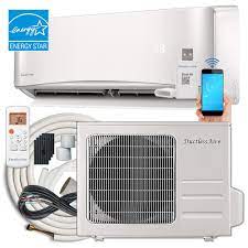 Pioneer's newest wys series wall mount mini split ductless inverter+ air conditioning and heat pump system allows heating or cooling any contiguous. Ductlessaire 21 Seer 12 000 Btu 1 Ton Wi Fi Ductless Mini Split Air Conditioner And Heat Pump Variable Speed Inverter 220v 60hz Da1221 H2 The Home Depot