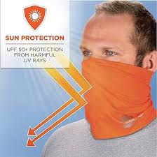 Ergodyne Chill Its 6489 Cooling Neck Gaiter or Face Covering, Two Layers,  Adjustable Nose Clip for Secure Fit, Orange, L/XL : Amazon.com.au: Home ...
