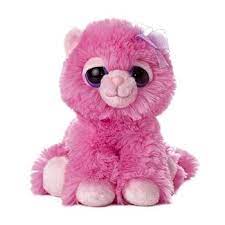 Pinky The Dreamy Eyes Pink Cat Stuffed Animal By Aurora At Stuffed Safari Pink Stuffed Animals Stuffed Animal Cat Cat Plush