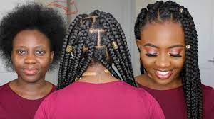 $58.00 ($16.44 / ounce) & free shipping. Easiest Jumbo Box Braids Protective Style On 4c Natural Hair Rubber Band Method Tutorial How To Youtube