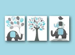 Elephant Nursery Art Boy Nursery Decor Blue Gris Nursery Wall Etsy Decoration Chambre Fille Chambre Bebe Elephant Deco Elephant