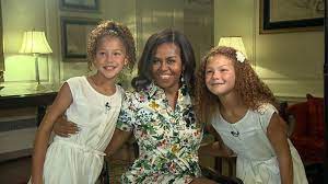 Find more about his family: Michael Strahan S Twin Daughters Interview The First Lady Video Abc News