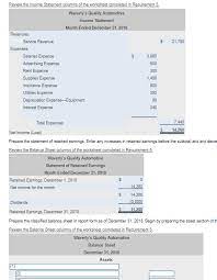 Prepare The Classified Balance Sheet In Report Form Chegg Com