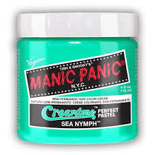 Manic panic high voltage classic cream formula colour hair dye 118ml (hot hot pink). Manic Panic Hair Dye Sea Nymph Creamtone Unistylez Com