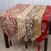 Homeyho table runner rustic wedding dinner room table runner for coffee table tasseled table runner outdoor coffee table runner for living room table runner long, 15 x 94 inch, red. 1