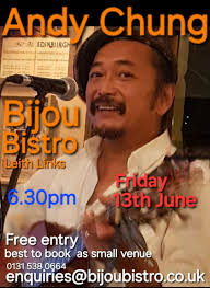 Andy Chung Friday 22nd November 2024 The Harbour Bar High Street Kirkcaldy  8.30pm www.andychung.co.uk