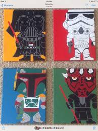 Star Wars Buddies Acrylic Painting Set Star Wars Painting Star Wars Art Disney Art