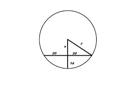 Byju's online chord of a circle calculator tool performs the calculation faster, and it displays the length of a chord in a fraction of seconds. How To Calculate The Radius Of A Circle With The Length Of A Chord 40 And The Perpendicular Distance From The Midpoint Of The Chord To The Perimeter Of The Circle 14 Quora