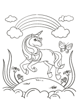 Einhorn als pdf vorlage ausdrucken Ausmalbild Einhorn Fabelwesen Einhorner Unicorn