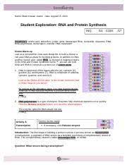 Maybe you would like to learn more about one of these? Rna And Protein Synthesis Gizmo Explorelearning Pdf Rna And Protein Synthesis Gizmo Explorelearning Assessment Questions Print Page Aiden Connally Course Hero