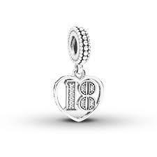 Flimsy cardboard box which did not close properly. Pandora Dangle Charm 18 Years Of Love Sterling Silver No Returns Or Exchanges Jared