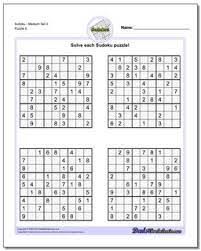 Sudoku 100 large print puzzles level medium. Sudoku Medium
