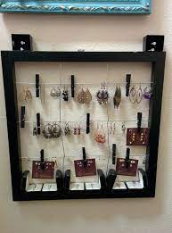 Apr 6, 2010 · modified: Earring And Jewelry Display Or Organizer Bought From Michaels It Was Actually Suppose To Be A Photo Coll Framed Photo Collage Collage Frames Jewellery Display