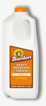 Heavy cream is a milk product with around 36 percent fat that is widely used in cooking, especially making custards, cream sauces, and for making whipped cream. Heavy Whipping Cream Heavy Cream 40 Borden Transparent Png 380x500 Free Download On Nicepng