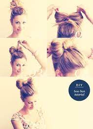 How To Make A Cute Bun For School I Have Thick Hair And My Bun Usually Slops Down I Dont Want T Bow Hairstyle Easy Hairstyles For Long Hair Thick