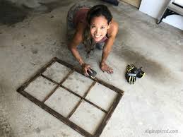 A fun way to make a big statement in your home. Diy Window Frame Ideas Diy Inspired