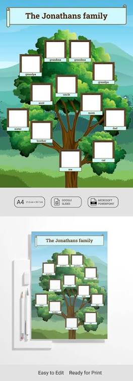 Free Kids Family Tree Template in Google Slides and Microsoft PowerPoint |  thegoodocs.com
