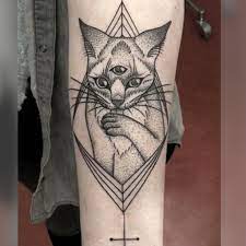 Another great example of an egyptian cat from ancient times. Three Eyed Cat Temporary Tattoo Animal Fake Tattoos Artwear Tattoo Artwear Tattoo