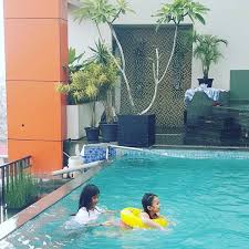 The Swimming Pool Of Grand Central Hotel Pool In Pekanbaru